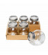 Small Glass Jar with Lid - Set of 6, Mondex