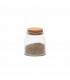 Small Glass Jar with Cork Lid - Set of 6, Mondex