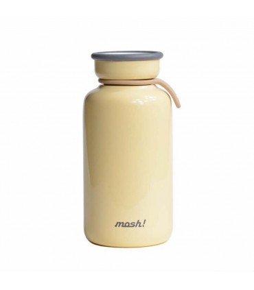 Insulated Bottle 450 ml - Stainless Steel, Ivory, Mosh