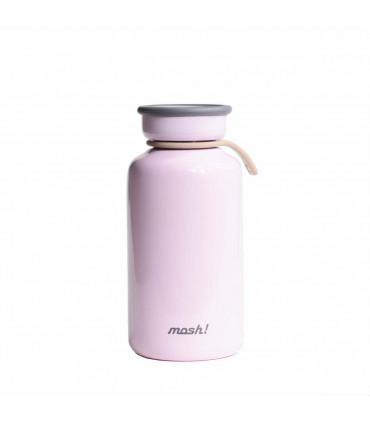Insulated Bottle 330 ml - Stainless Steel, Pink, Mosh!