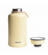 Open Insulated Bottle 330 ml - Stainless Steel, Ivory, Mosh!