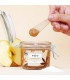 organic apple sugar body scrub endro on a spatula
