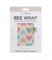Bee Wrap - Cœurs, Taille M