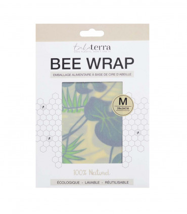 Beeswax Wrap Monstera Single Sheet - M, Takaterra