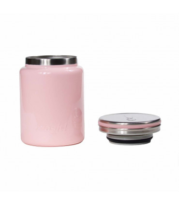 Insulated Food Container - Stainless Steel, Pink, Mosh!