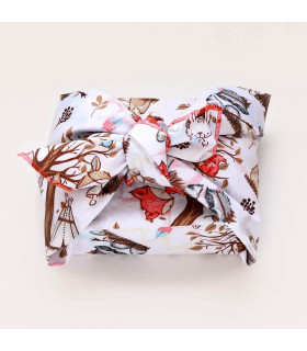 Tissu pour emballer cadeaux enfants, 75x75cm, Takaterra