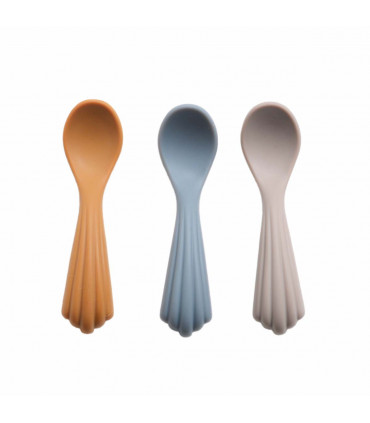 Silicone Spoon for Babies - Warm Grey, Konges Slojd