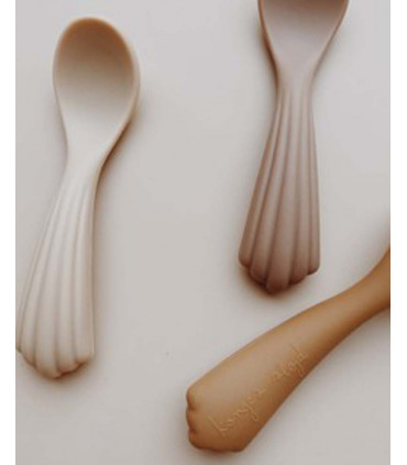 Silicone Spoon for Babies - Beige, Konges Slojd