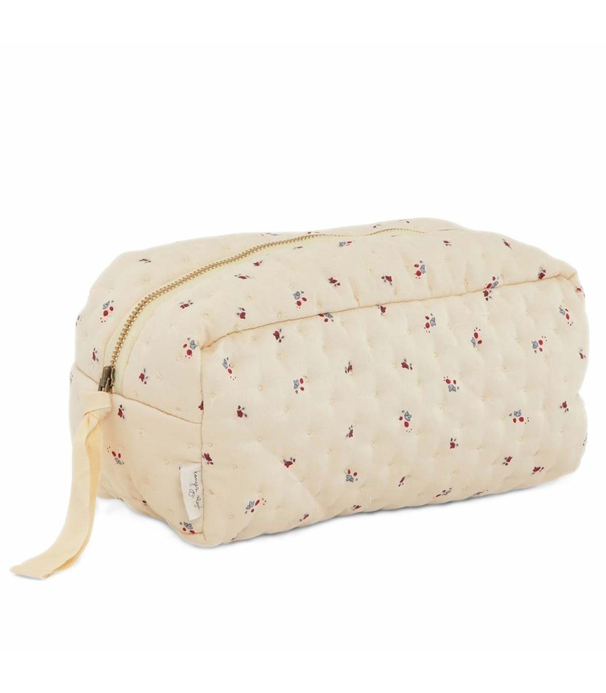 Quilted Toiletry Bag for a Baby - Bloom Red Blue | Konges Slojd