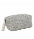 Quilted Toiletry Bag - Blue Blossom Mist