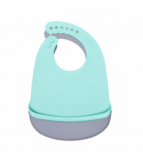 Catchie Bibs - Minty Green & Grey, We Might be Tiny