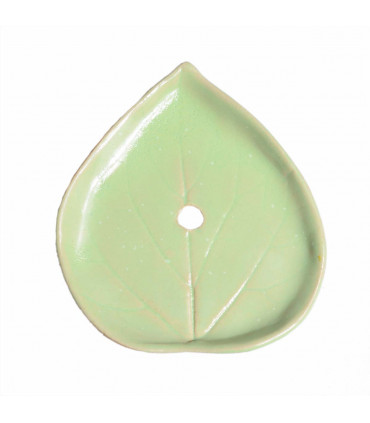 Ceramic soap dish in a shape of a leaf, Takaterra