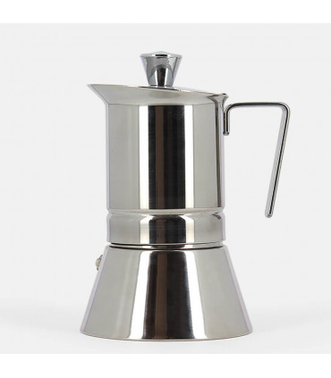 Italian stainless steel induction coffee maker