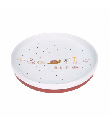 Porcelain Plate for Kids - Garden Explorer Snail, Laessig
