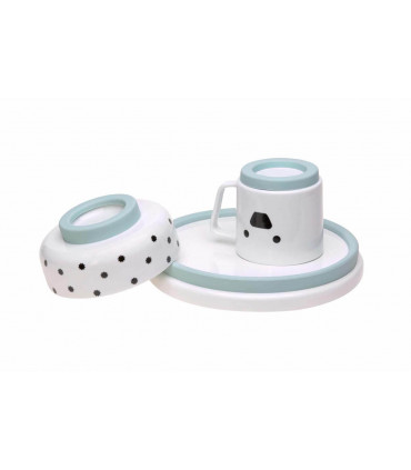 Porcelain Dining Set for Children - Little Chums Dog, Laessig