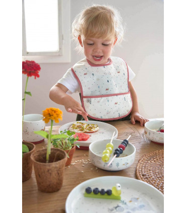 Lassig Porcelain Dining Set for Kids - Garden Explorer Snail