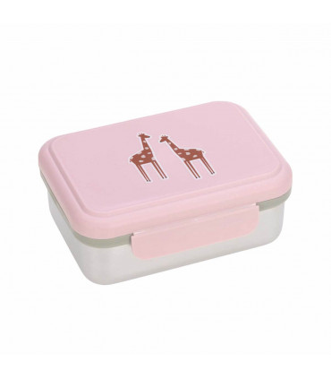 Stainless steel lunch box - safari giraffe, Laessig