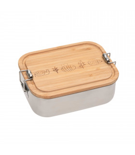 Stainless Steel and Bamboo Snack Box - Garden Explorer