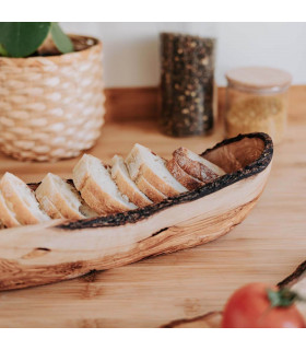 Corbeille à pain en bois d'olivier