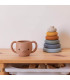 Silicone cups for children, Konges Slojd, Blush & Terracotta