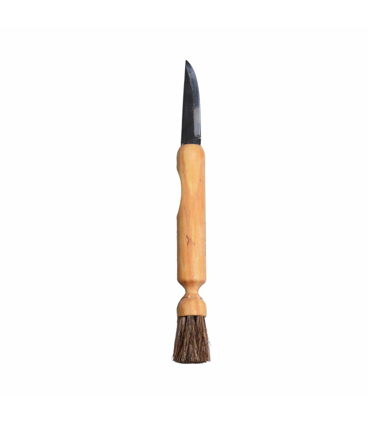 Couteau incurvé à champignons avec manche en bois naturel à brosse non  repliable - La Boutique du Champignon