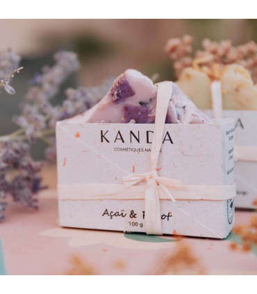 Kanda, exfoliating natural soap bar