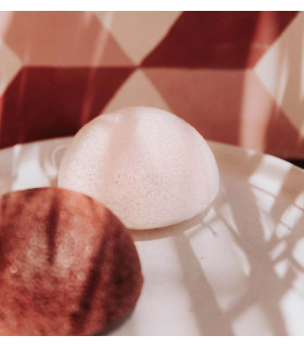 red clay konjac sponge from The Konjac Sponge Company
