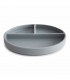 Compartmentalized Suction Silicone Baby Bowl - Stone