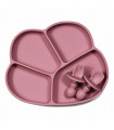 Silicone Suction Baby Plate - Dusty Rose