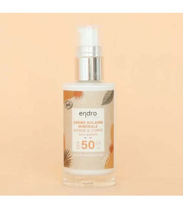 ENDRO Crème Solaire Minérale et Naturelle SPF50 - 100ml