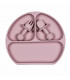 Silicone Suction Plate and Baby Cuterly - Blush