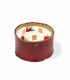 Bougie de Noël parfumée, artisanale et faite en France, rouge Takaterra