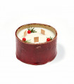 Bougie de Noël Parfumée - Pot en Céramique Rouge
