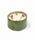 Scented Christmas Candle, green - handmade in France, Takaterra