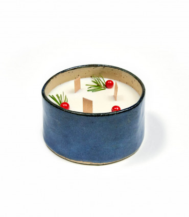 Scented Christmas Candle - Blue, Takaterra