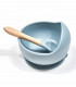Baby Weaning Bowl and Spoon - Blue