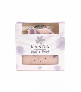 Exfoliating natural soap bar, Kanda
