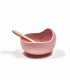 Takaterra, dusty rose baby weaning silicone bowl and spoon