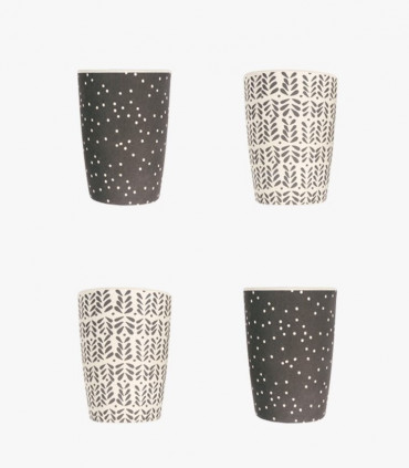 Bamboo Tumblers Set - Monochrome Mix | Love Mae on Takaterra.com