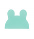 We might be tiny minty green silicone bunny kids table set top view